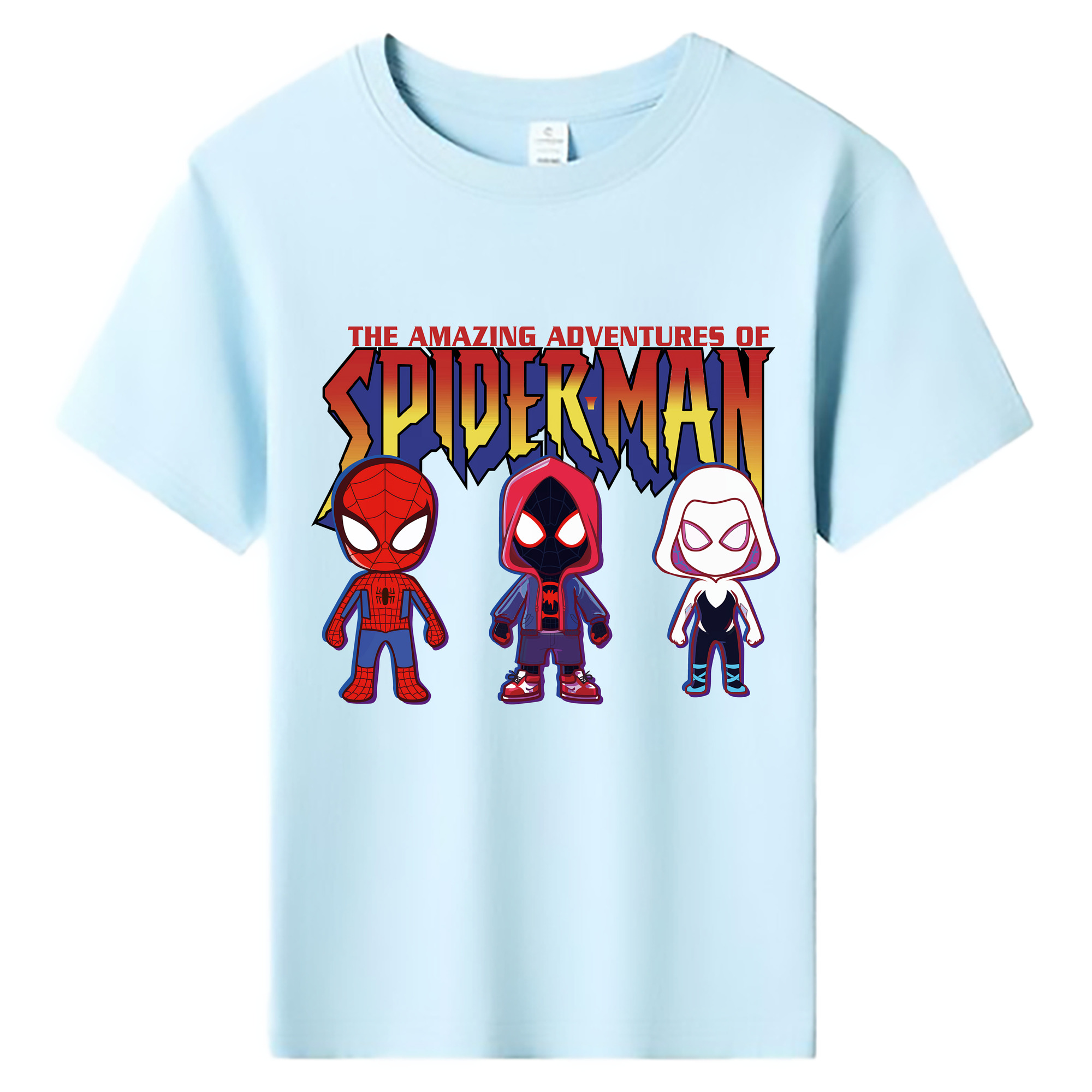 （画像用） Spider Man スパイダーマン 綿100％キッズTシャツ（フロントプリント）